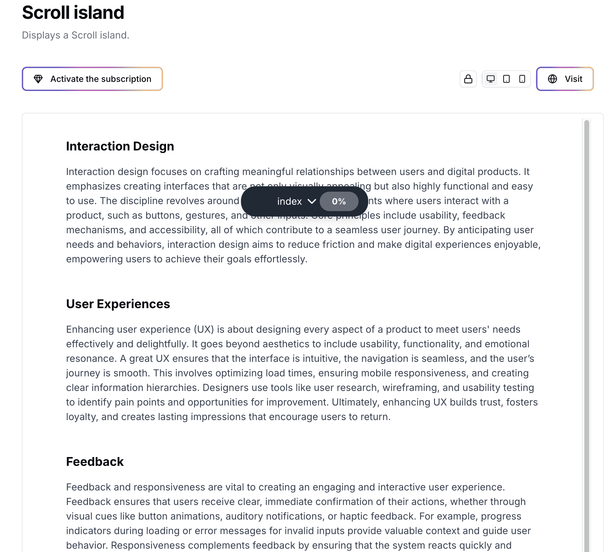 Scroll island