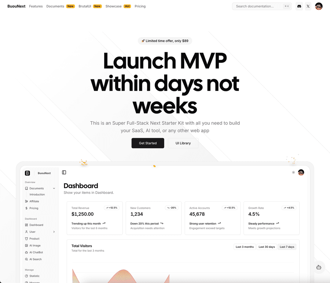 BuouNext:Full-Stack Next Starter Kit